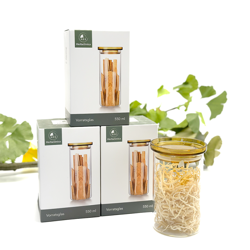 玻璃储存罐 550毫升 (4 个）