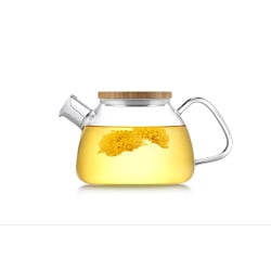 Glaskanne mit Bambusdeckel 900ml