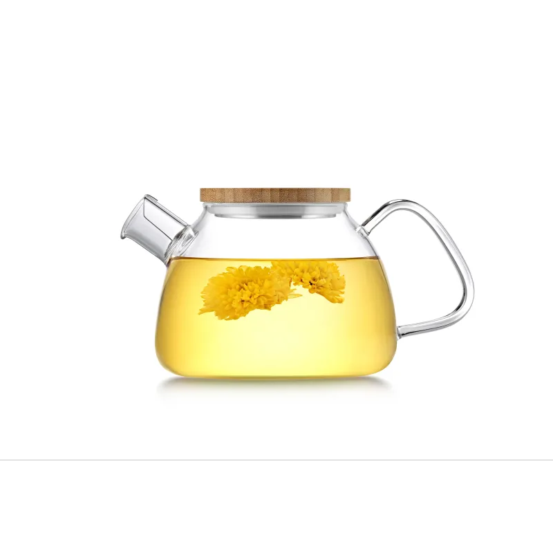 Glaskanne mit Bambusdeckel 900ml
