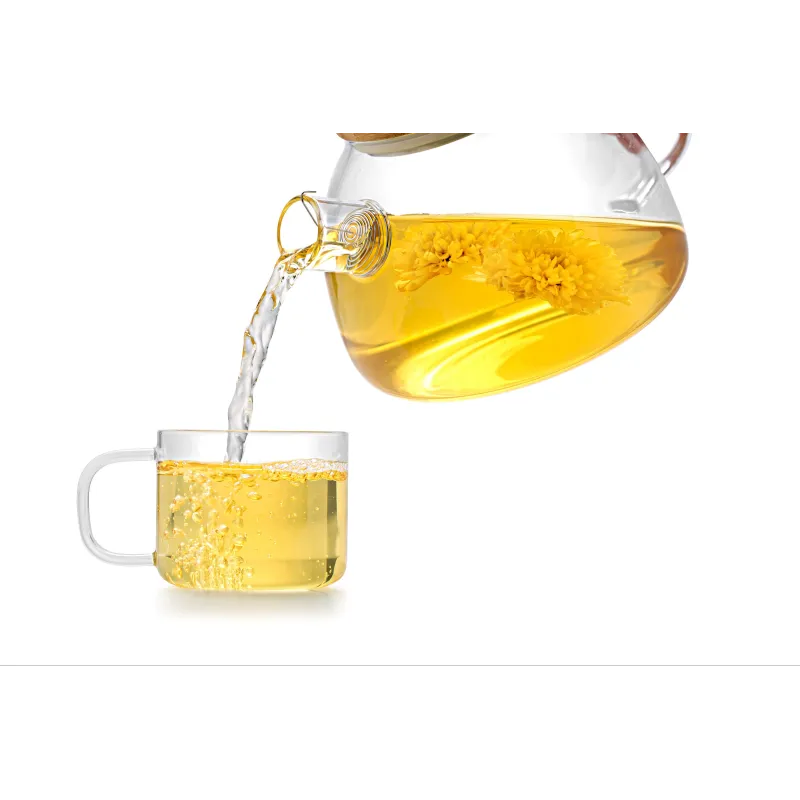Glaskanne mit Bambusdeckel 900ml